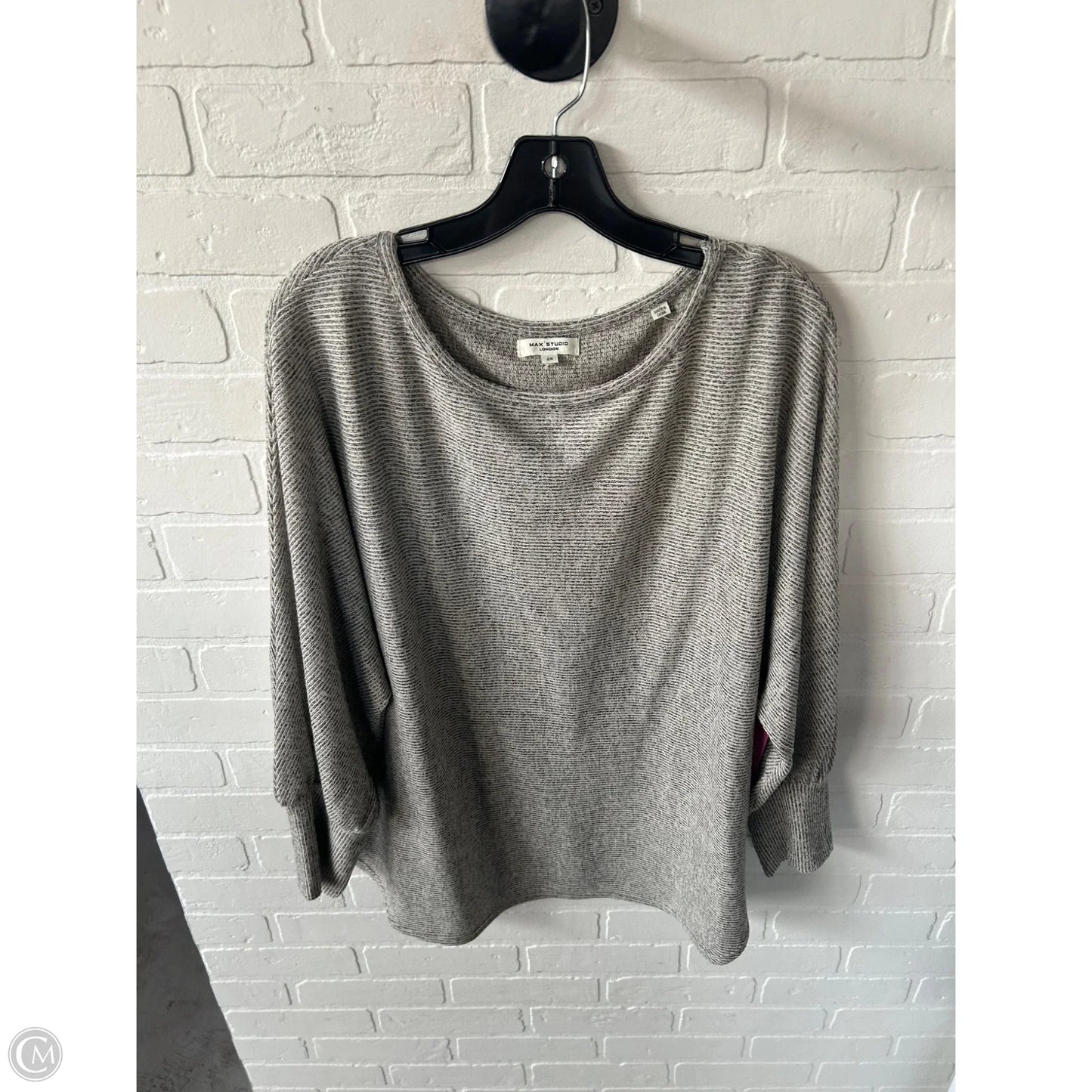 Sweater By Max Studio In Black & Cream, Size: 2x