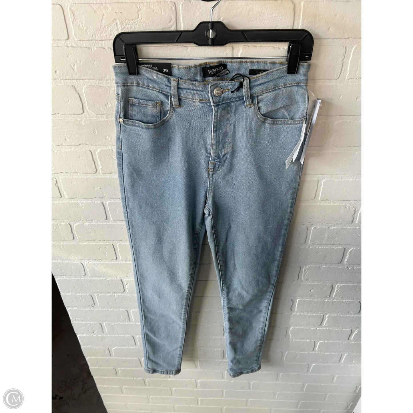 Jeans Skinny By Buffalo David Bitton In Blue Denim, Size: 8