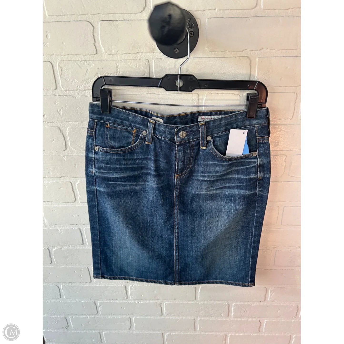 Skirt Mini & Short By Adriano Goldschmied In Blue Denim, Size: 4