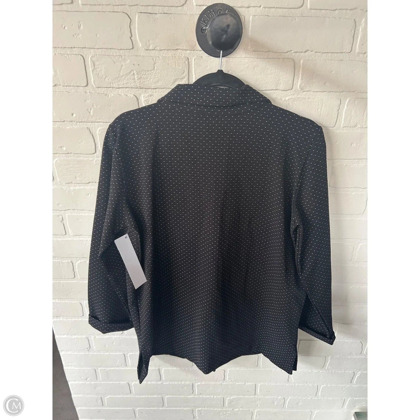 Blazer By Clothes Mentor In Black & White, Size: S