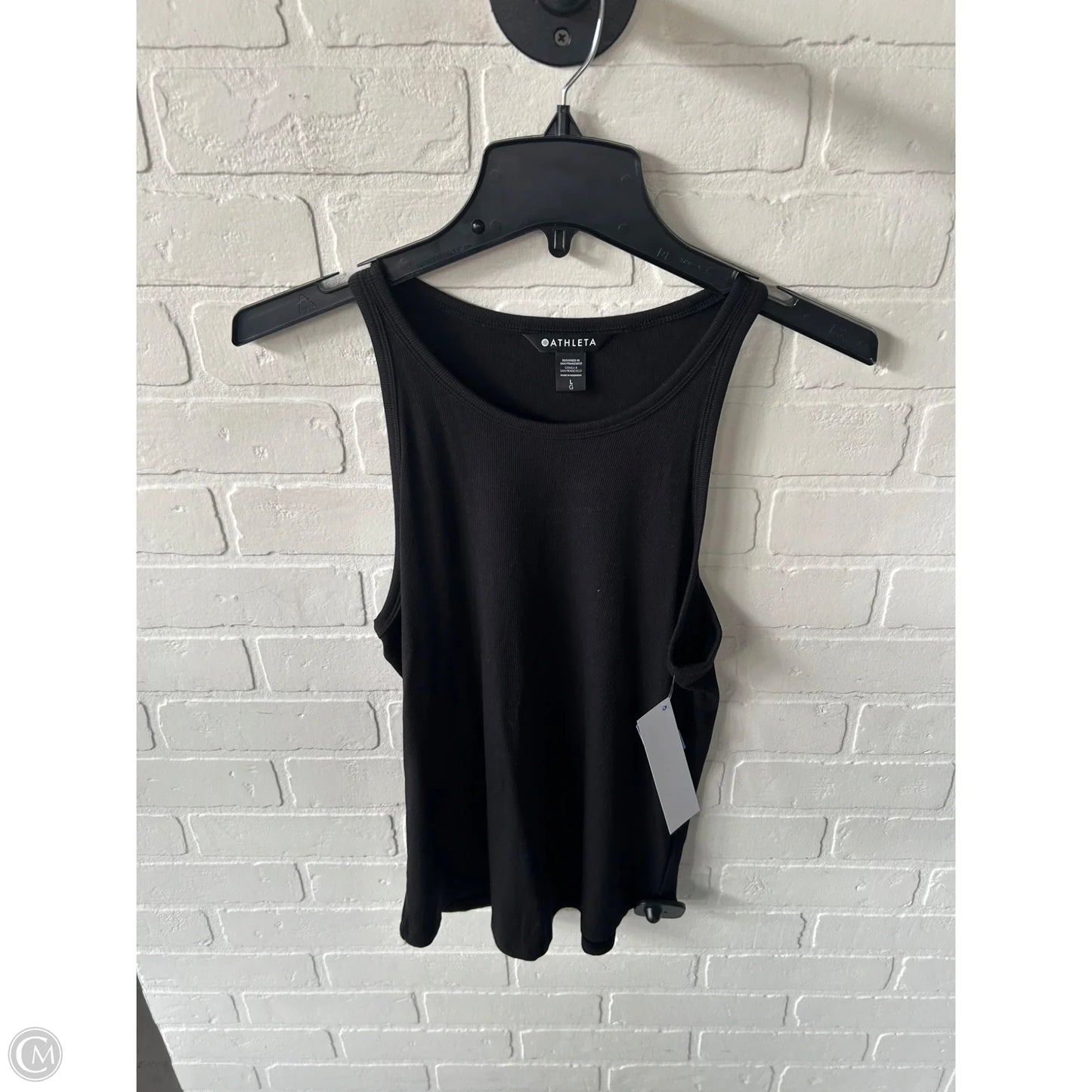 Athletic Tank Top By Athleta In Black, Size: L