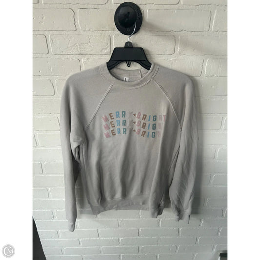 Sweatshirt Crewneck By Bella + Canvas In Grey, Size: S