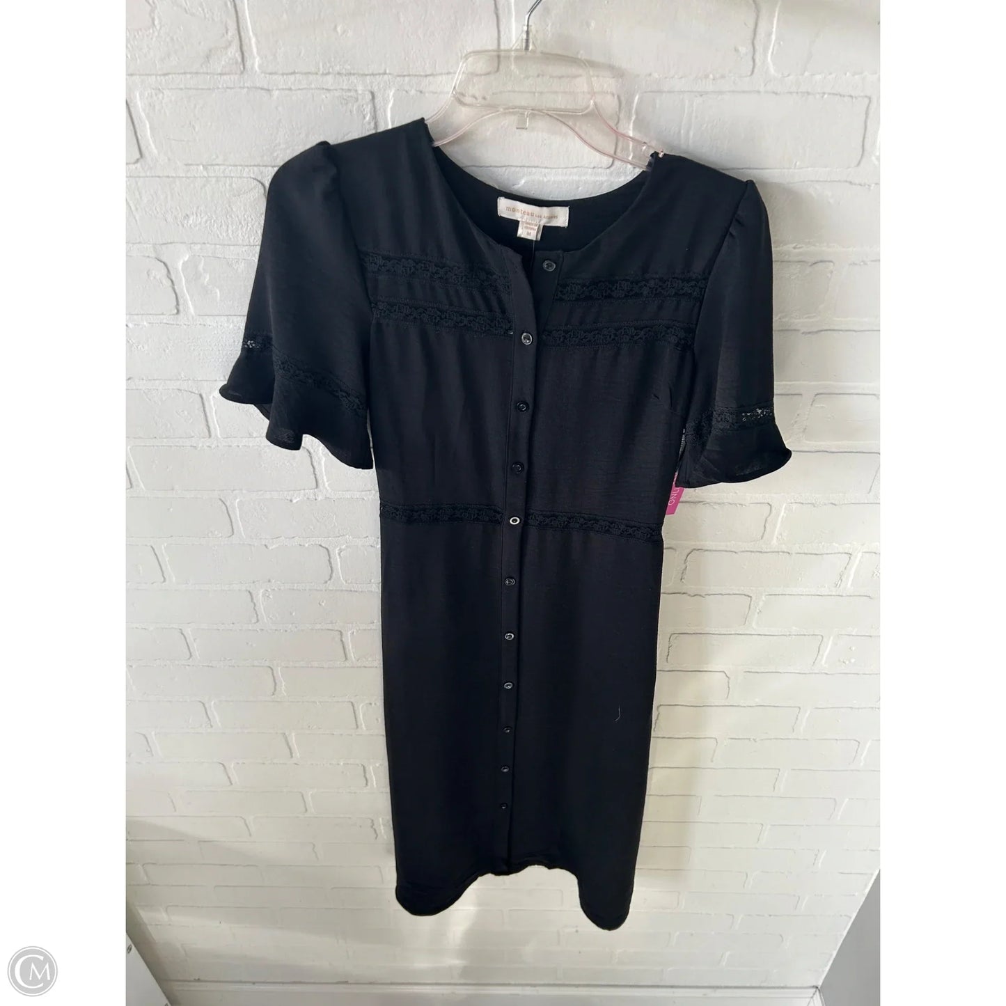 Dress Casual Midi By Monteau In Black, Size: M