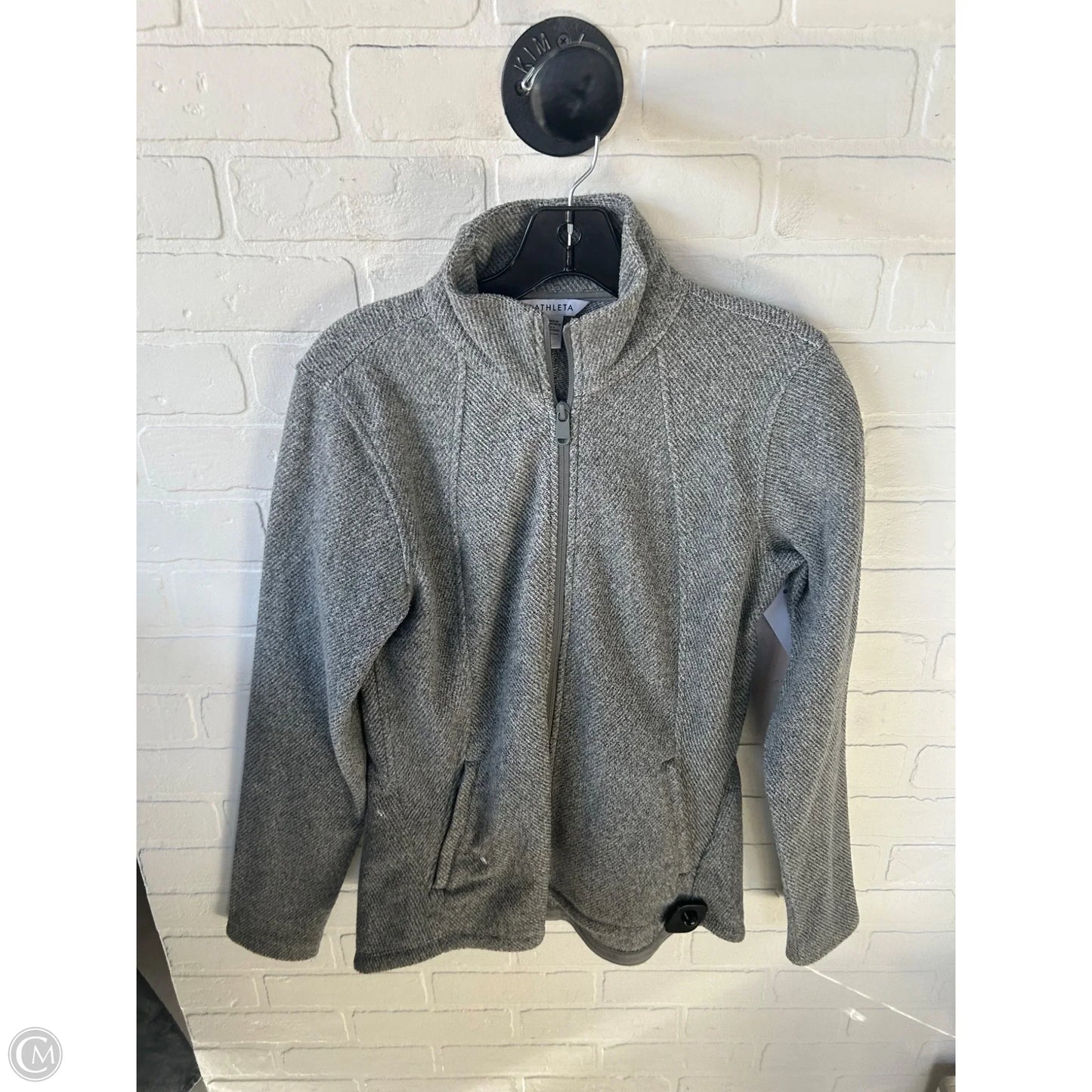 Athletic Jacket By Athleta In Grey, Size: S