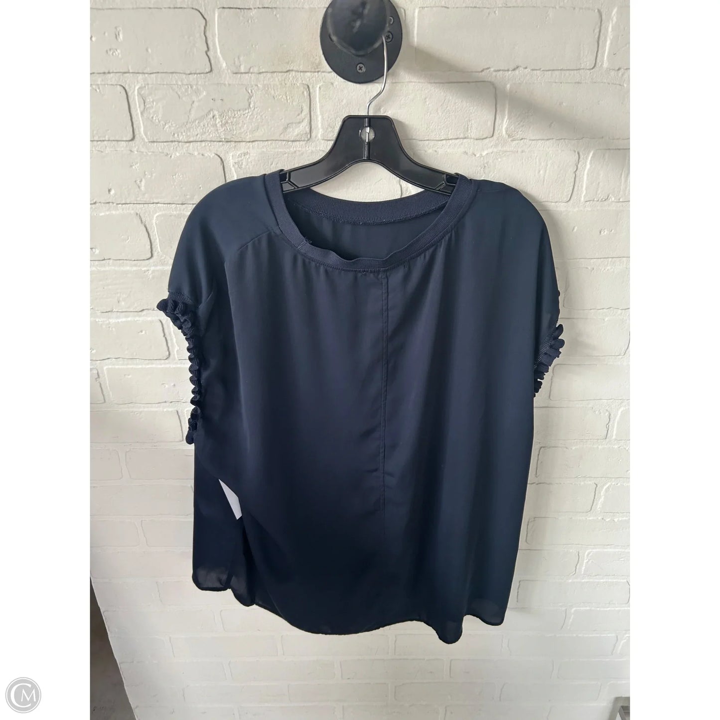 Top Sleeveless By Tahari In Navy, Size: 1x