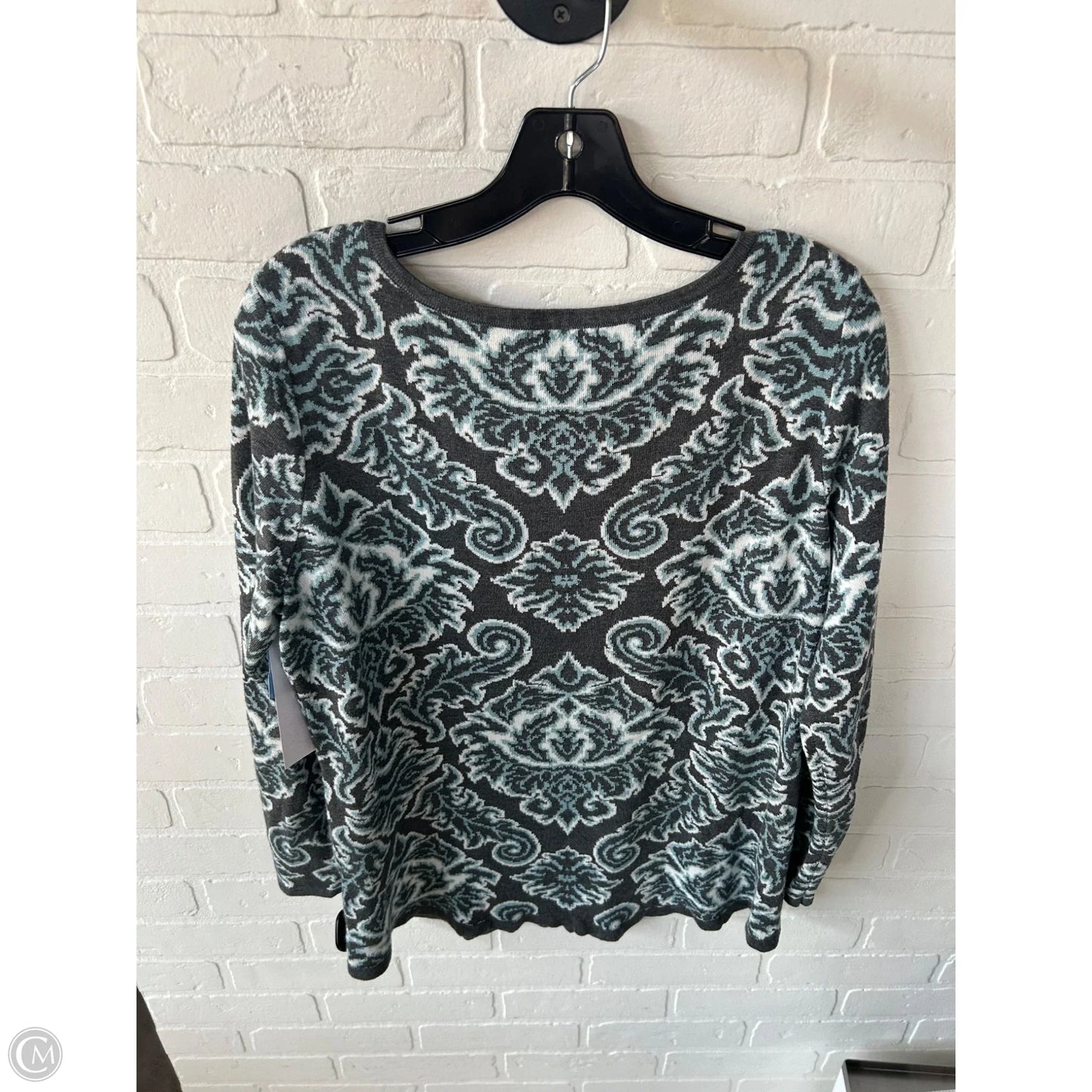 Sweater By Charter Club In Grey, Size: L