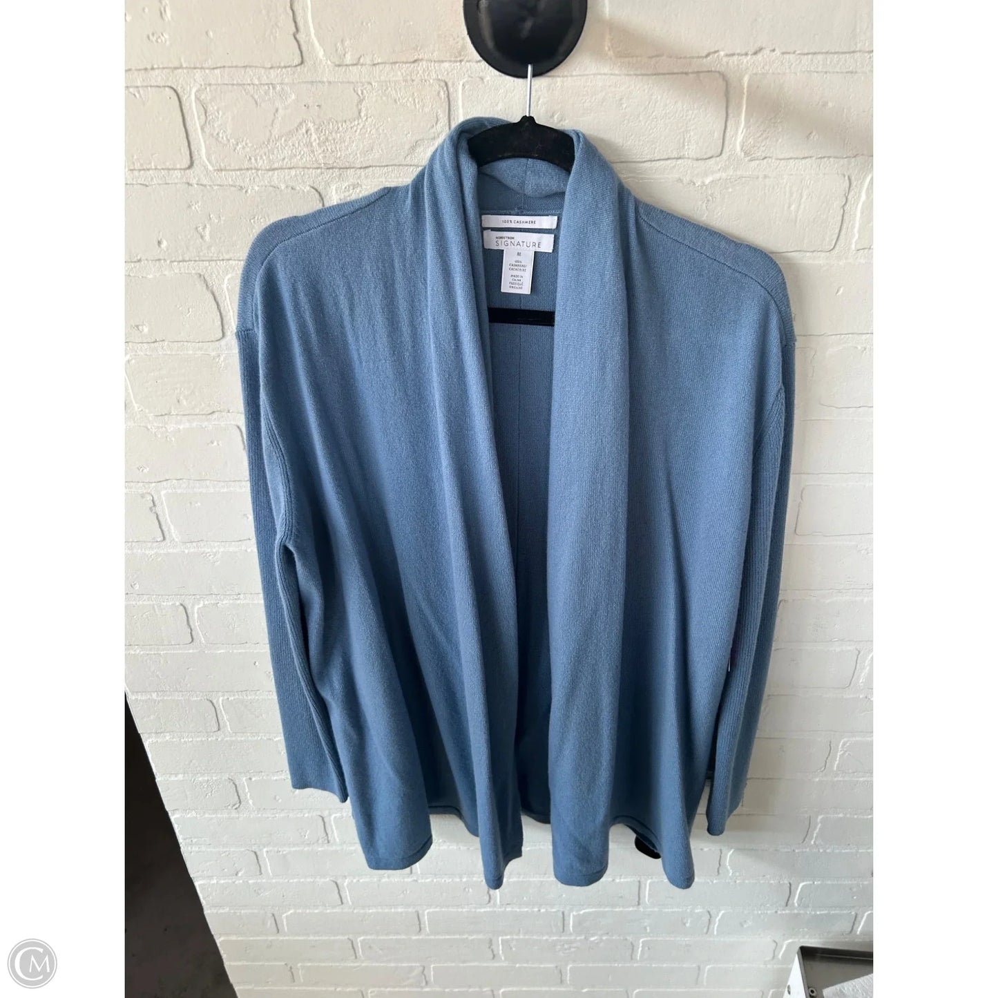Sweater Cardigan Cashmere By Nordstrom In Blue, Size: M