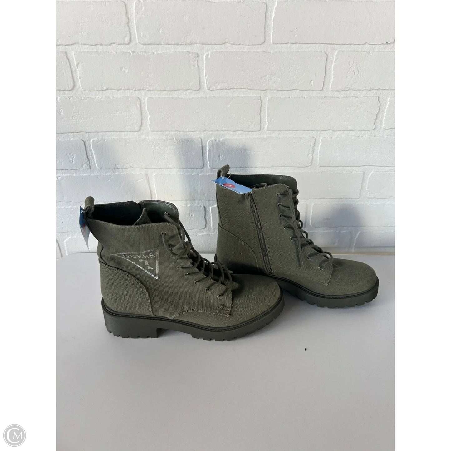 Boots Ankle Flats By Guess In Green, Size: 10