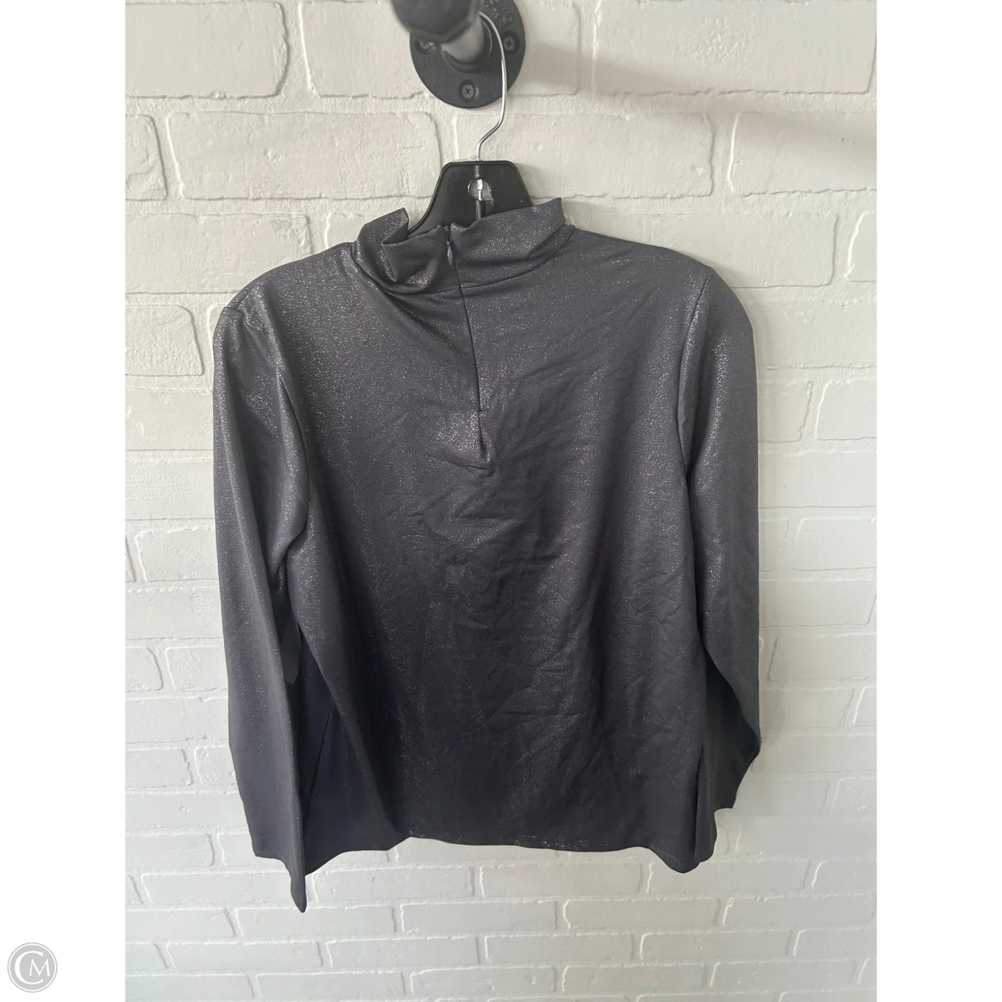Top Long Sleeve By Susan Graver In Grey, Size: S