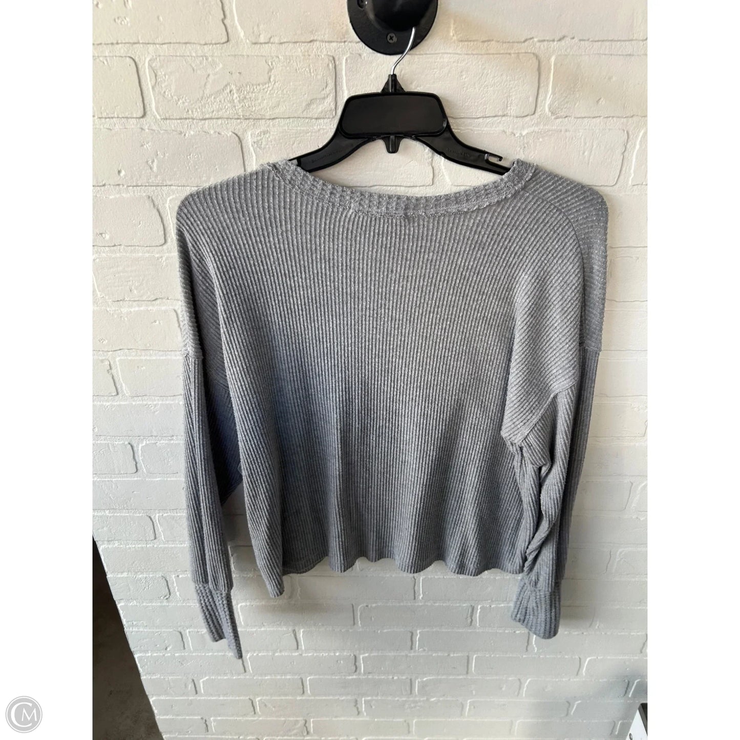 Top Long Sleeve By Project Social Tee In Grey, Size: S