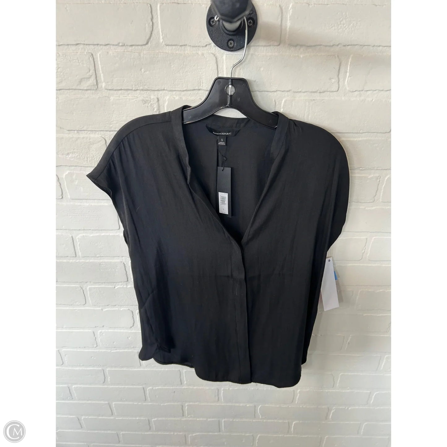 Top Sleeveless By Banana Republic In Black, Size: S