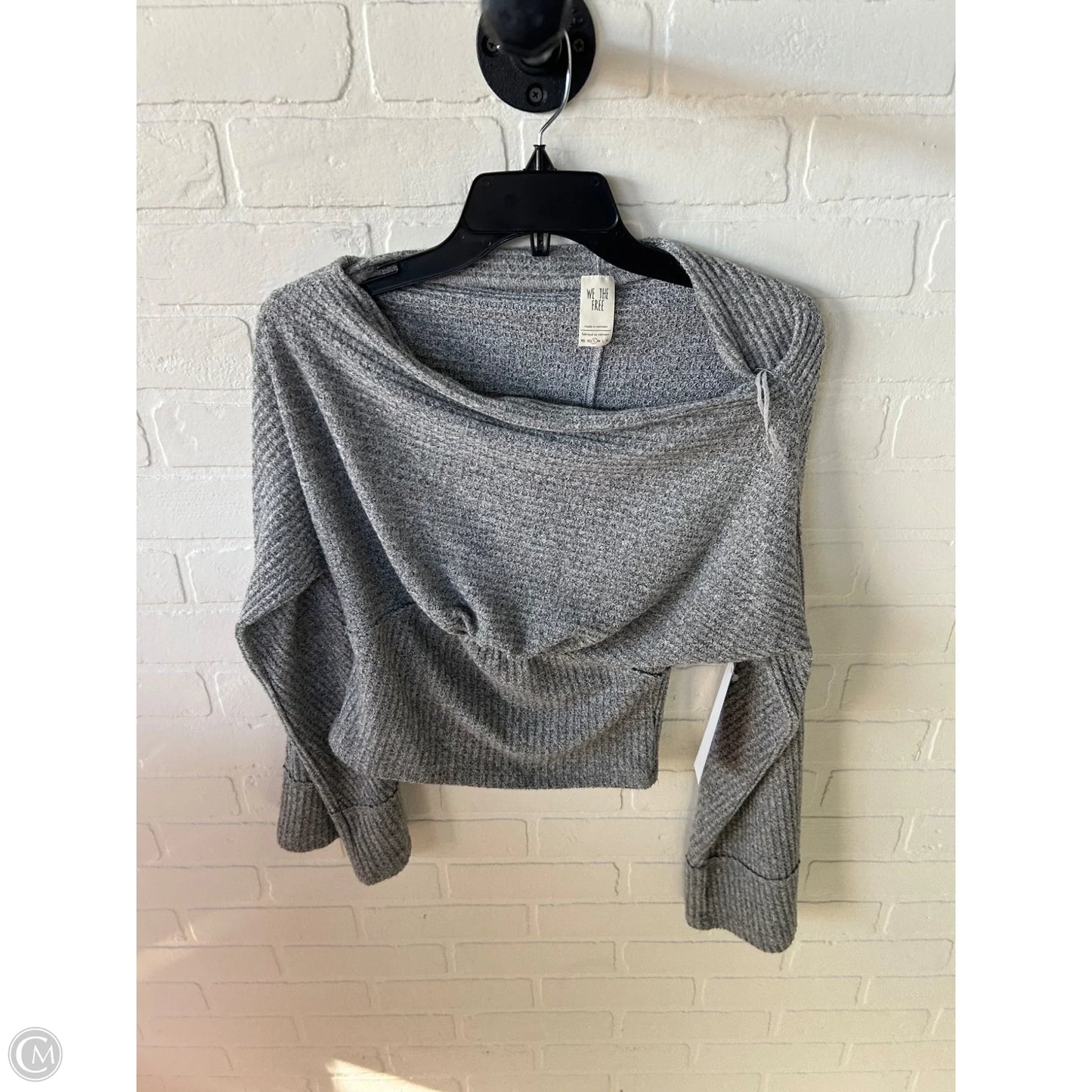 Top Long Sleeve By We The Free In Grey, Size: S