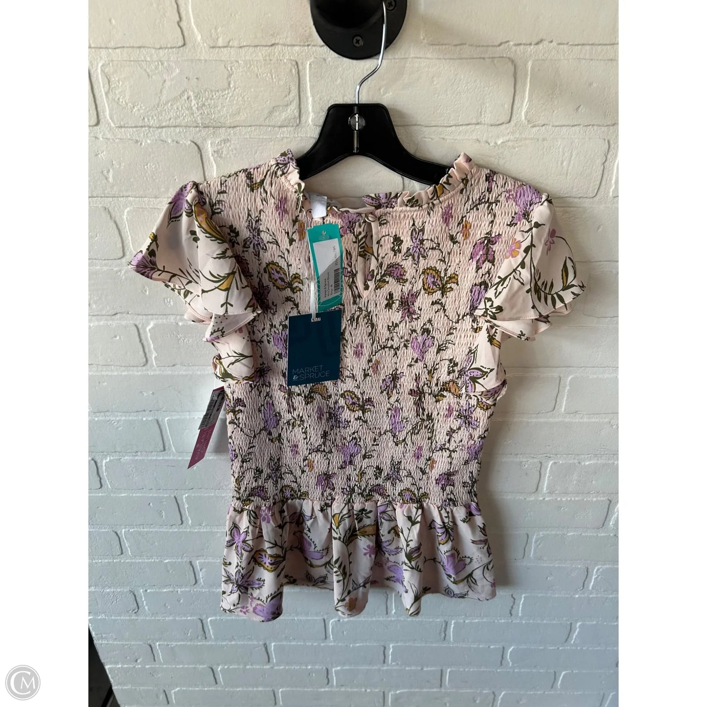 Top Short Sleeve By Market & Spruce In Pink, Size: M