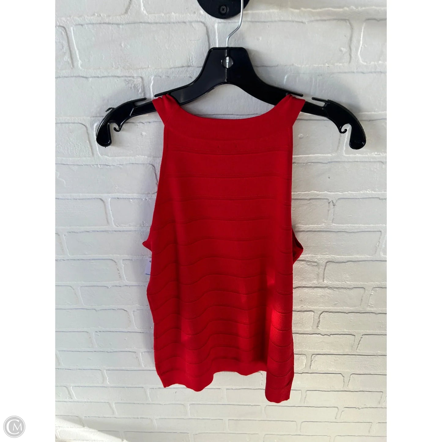 Top Sleeveless By Anne Klein In Red, Size: S