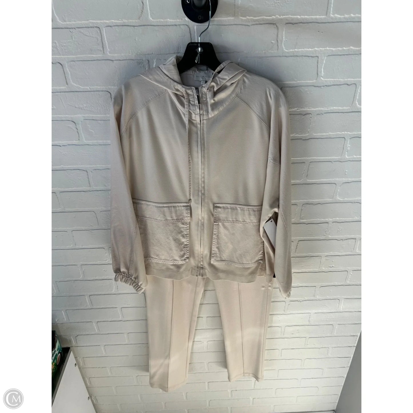 Lounge Set Pants By Clothes Mentor In Cream, Size: L