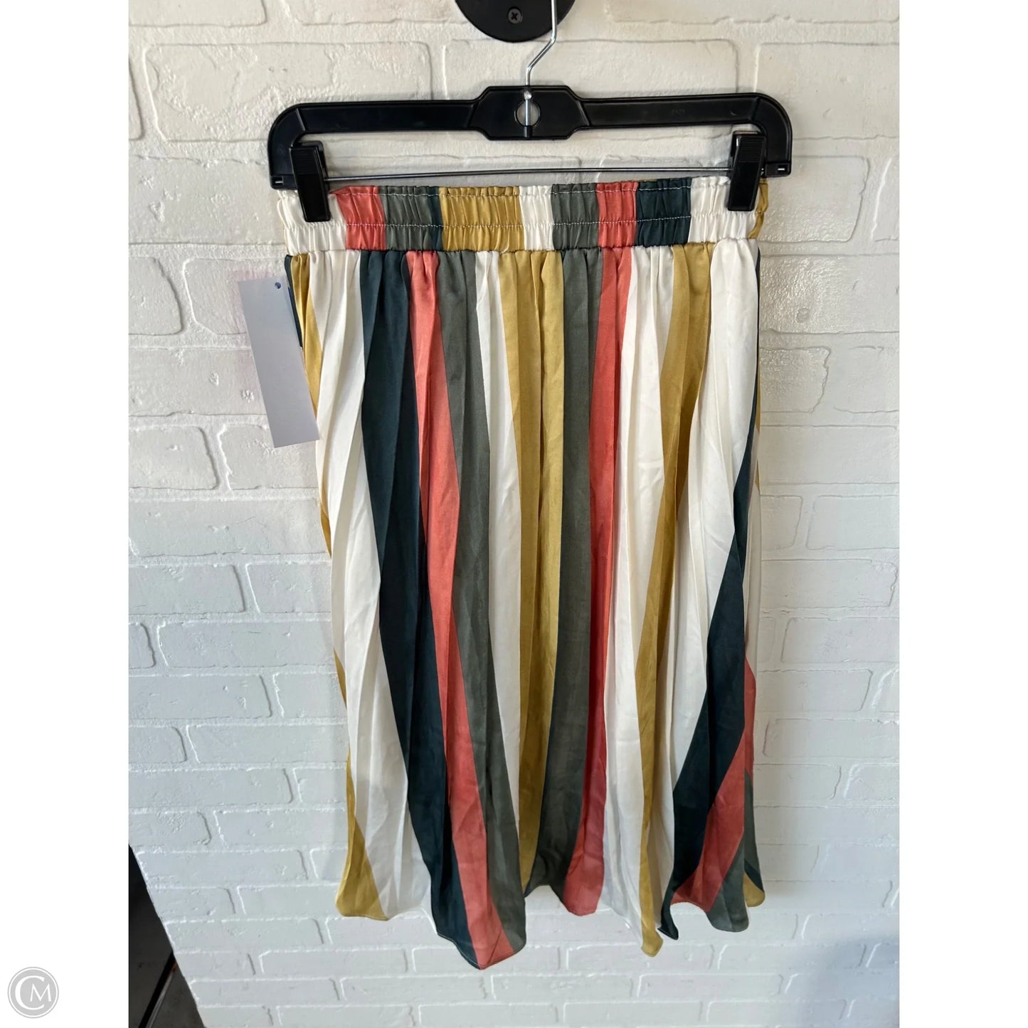 Skirt Maxi By Mystree In Cream & Green, Size: 4