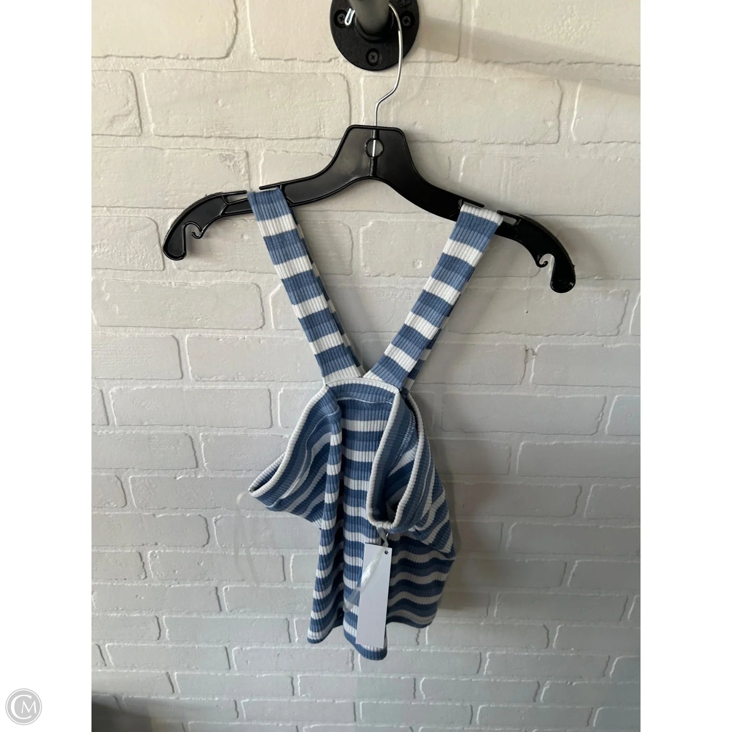 Top Sleeveless By Altard State In Blue & White, Size: L