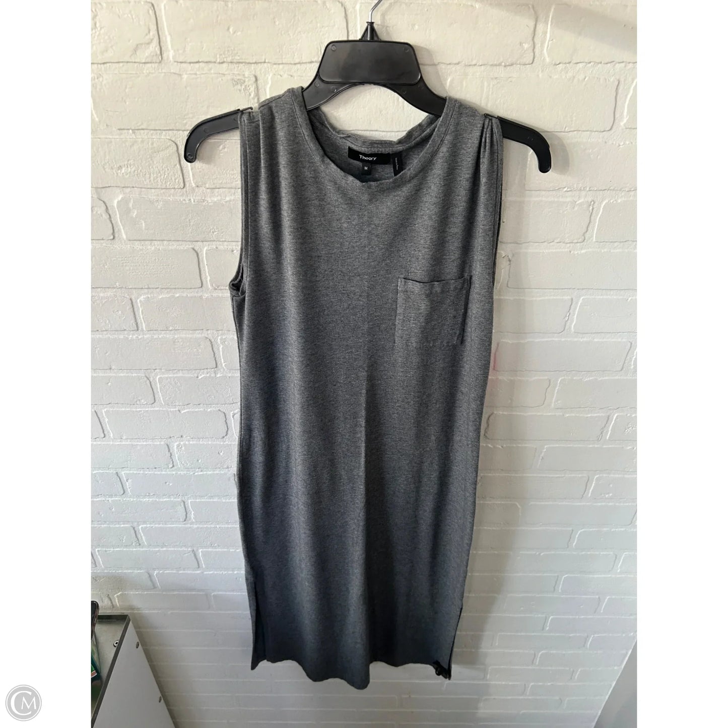 Dress Casual Midi By Theory In Grey, Size: M