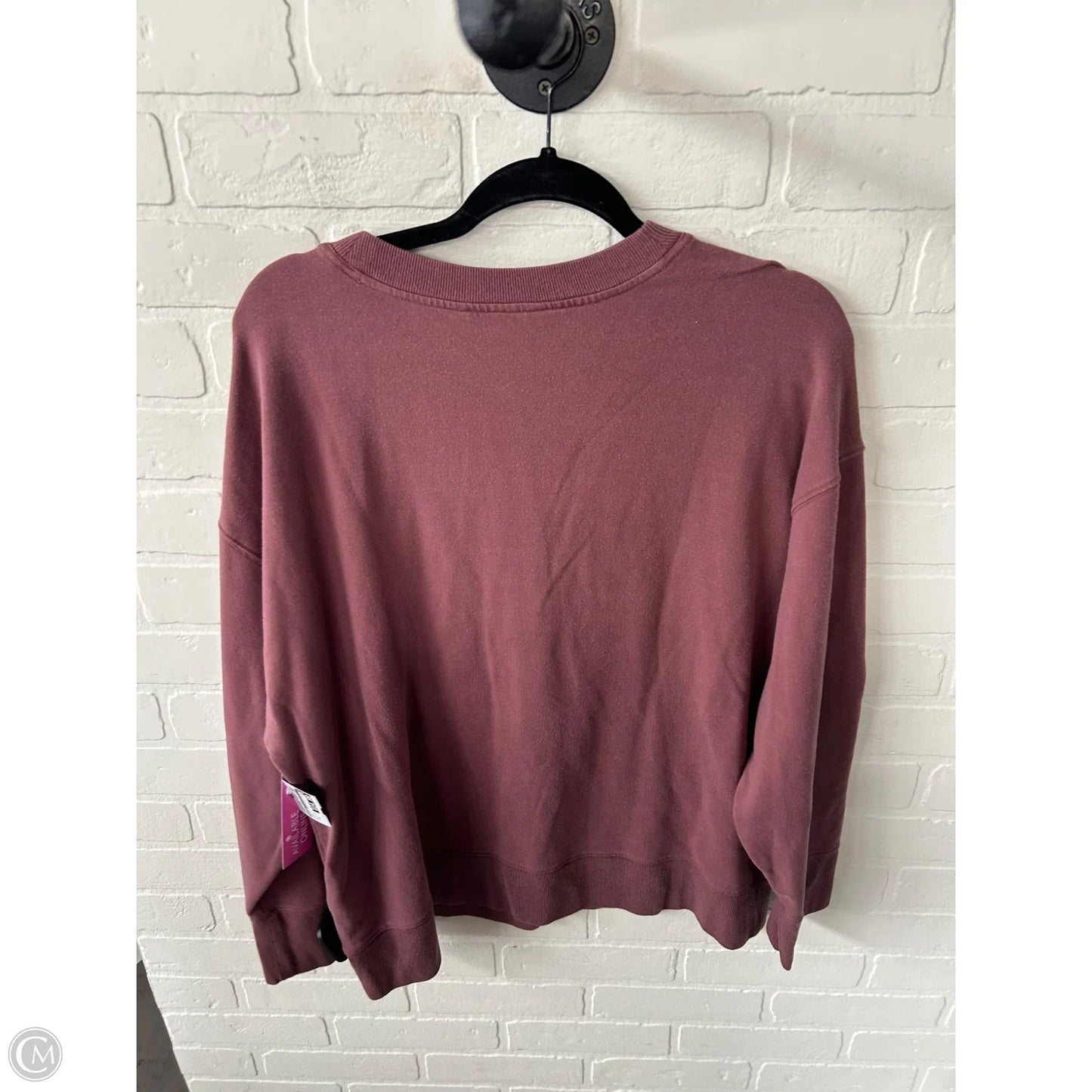 Athletic Sweatshirt Crewneck By Athleta In Maroon, Size: Xl