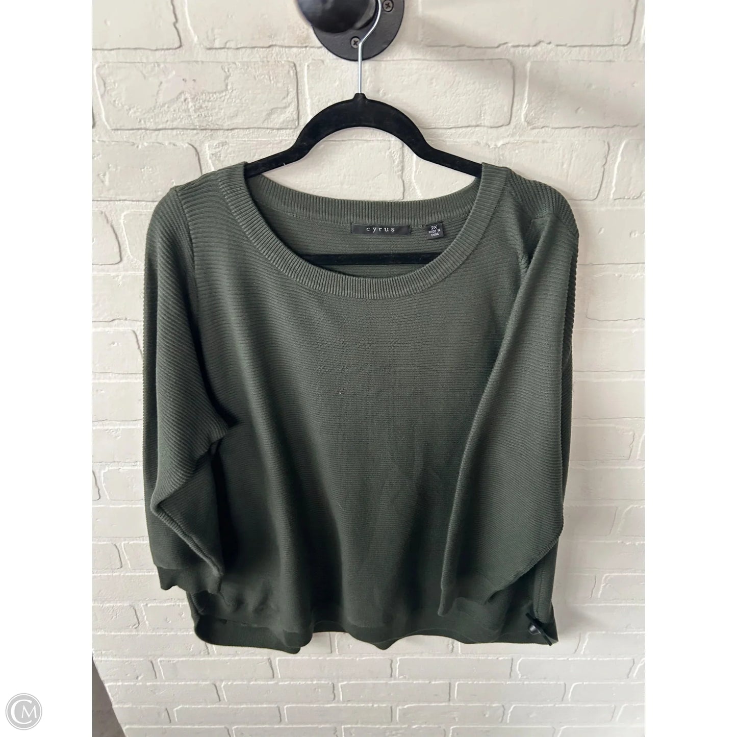 Sweater By Cyrus In Green, Size: 2x