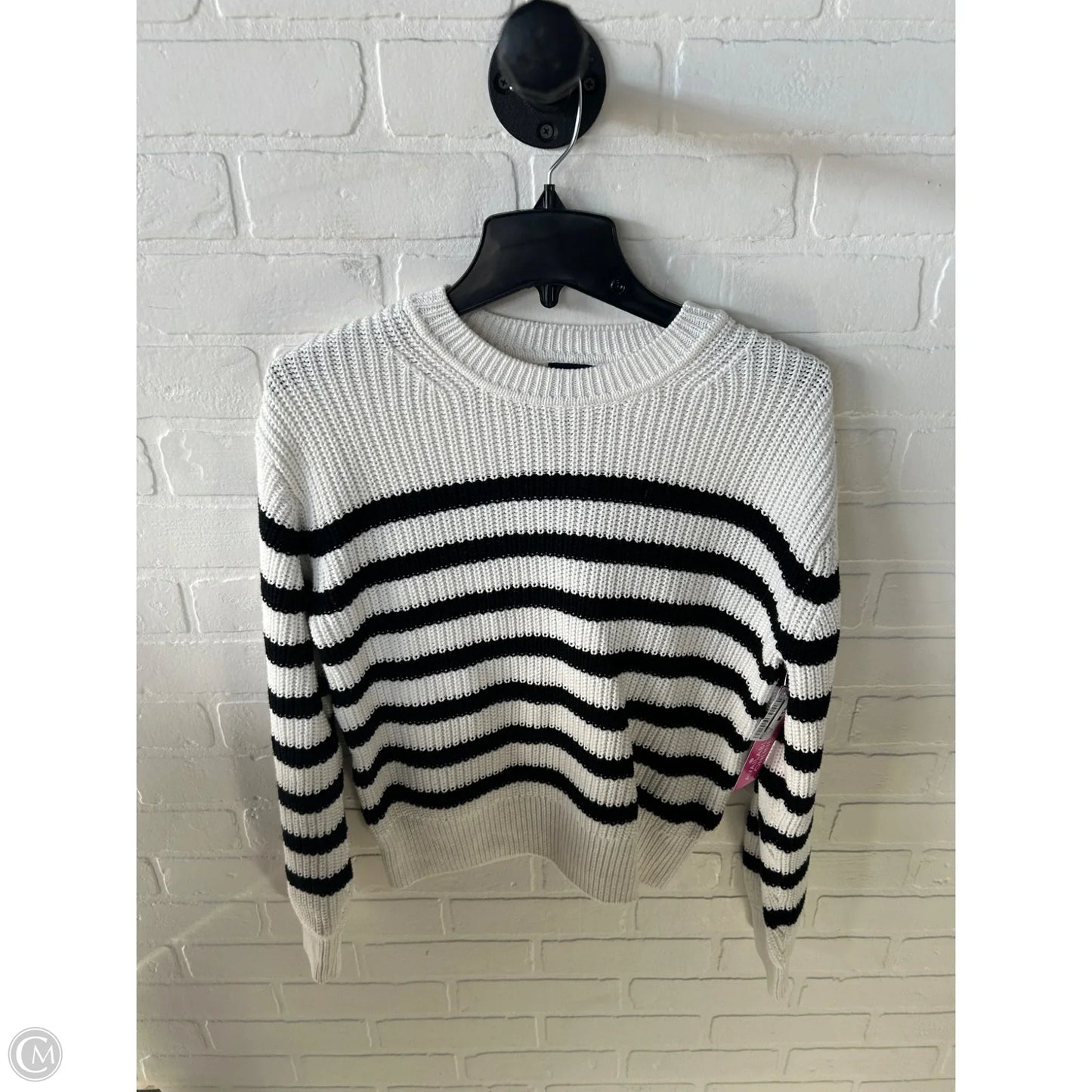 Sweater By Gap In Black & White, Size: Xs