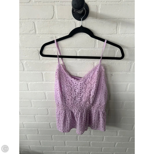 Top Sleeveless By Japna In Purple, Size: L