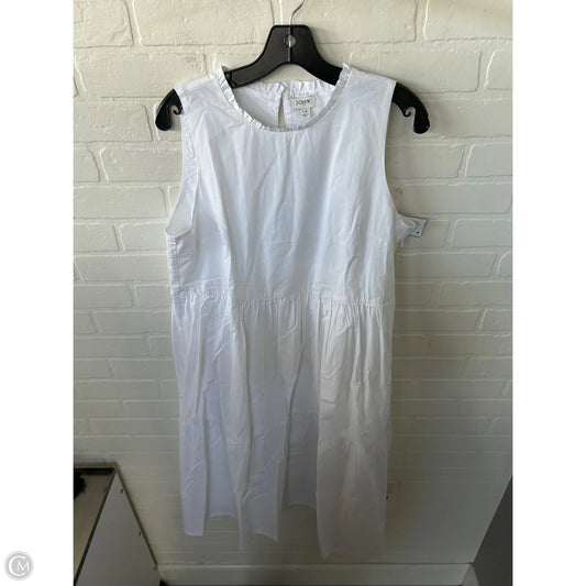 Dress Casual Midi By J. Crew In White, Size: L