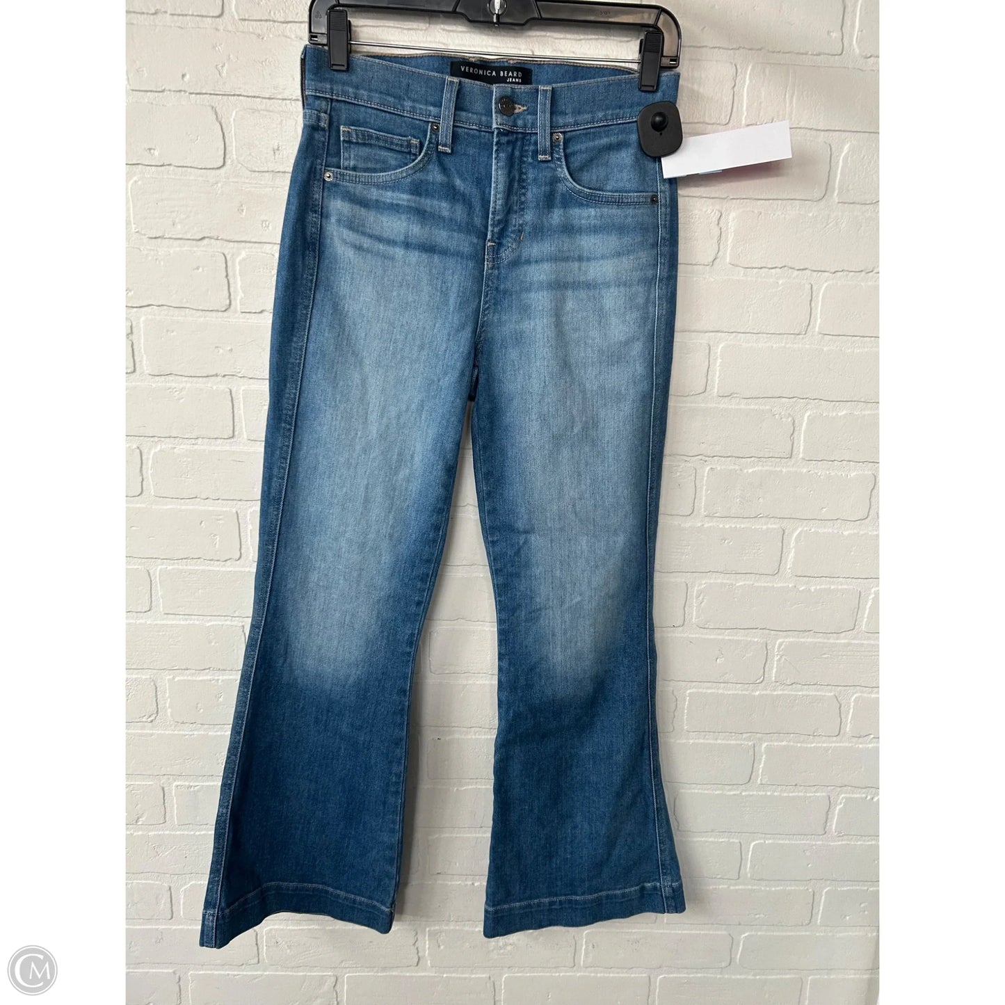 Jeans Flared By Veronica Beard In Blue Denim, Size: 0/24