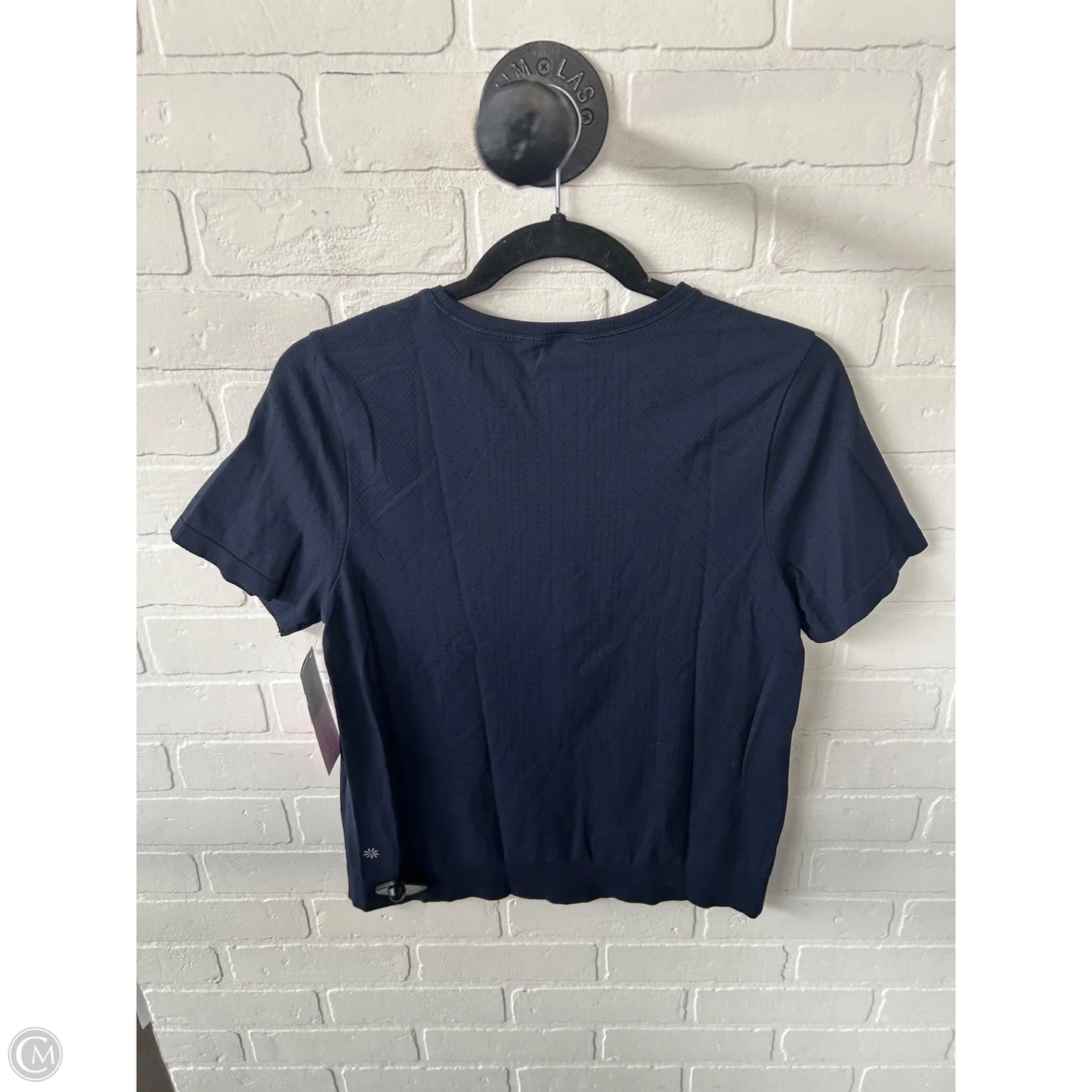 Athletic Top Short Sleeve By Athleta In Blue, Size: M