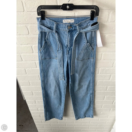 Jeans Straight By Madewell In Blue Denim, Size: 2