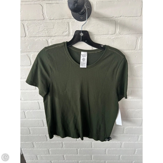 Athletic Top Short Sleeve By Athleta In Green, Size: M