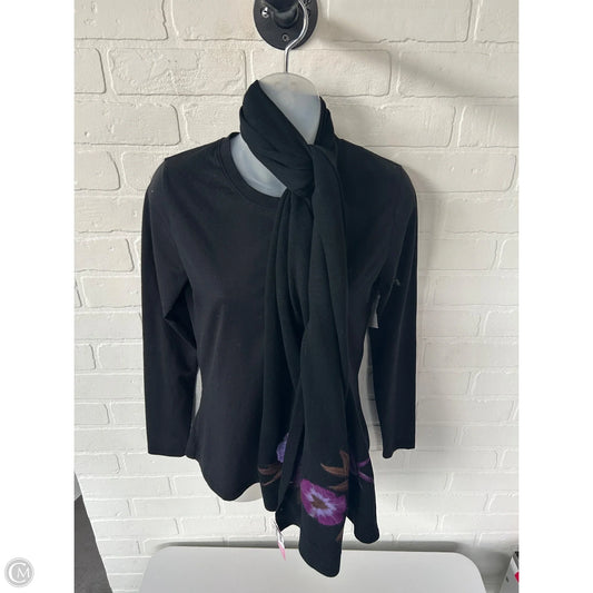 Scarf Winter By Clothes Mentor In Black & Purple