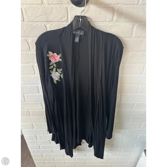 Sweater Cardigan By Inc In Black, Size: L