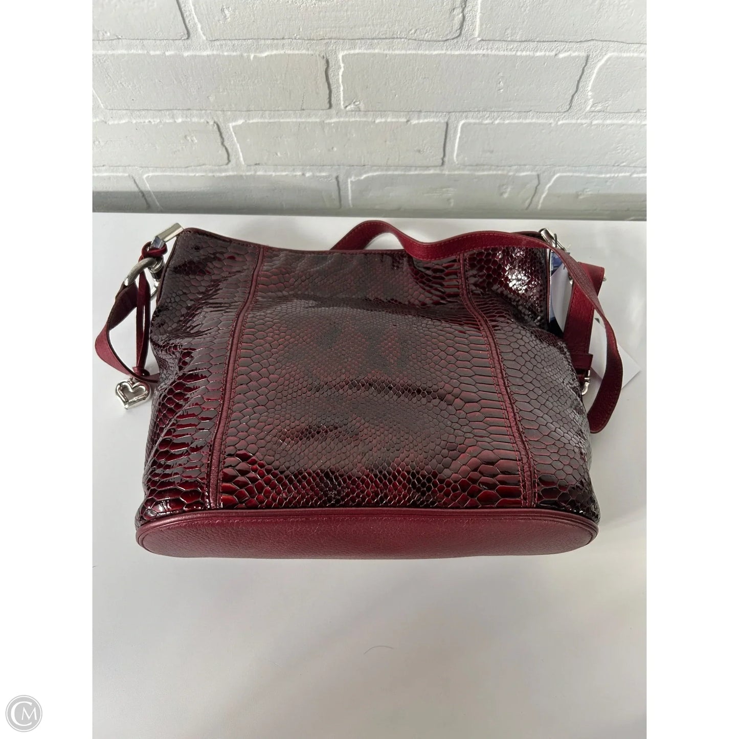 Handbag Leather By Brighton, Size: Medium