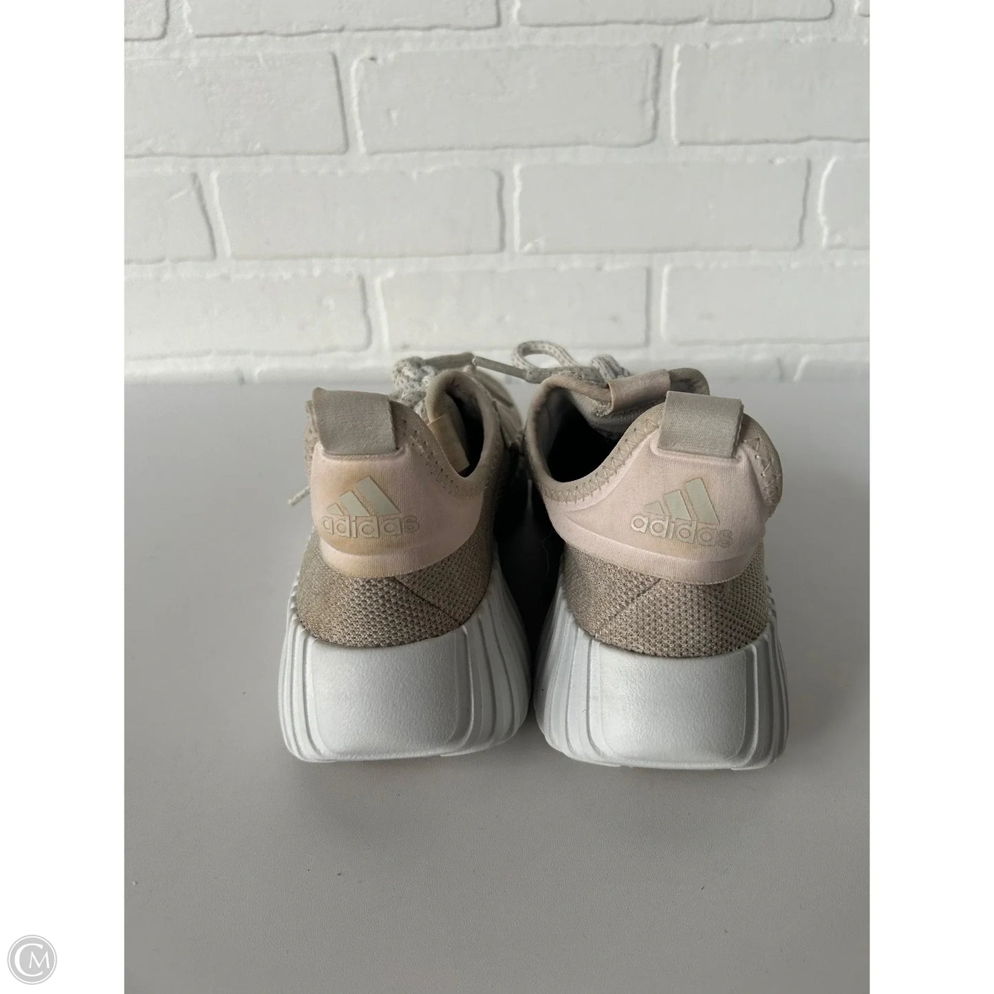 Shoes Athletic By Adidas In Tan & White, Size: 6.5