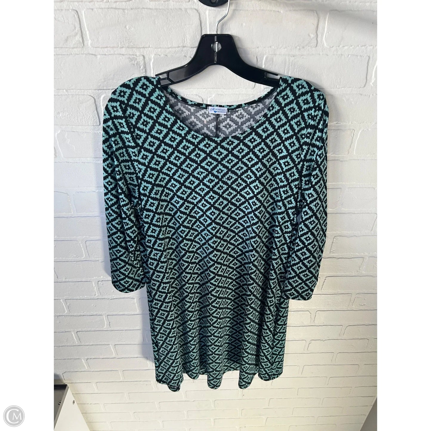 Dress Casual Short By Clothes Mentor In Black & Blue, Size: L