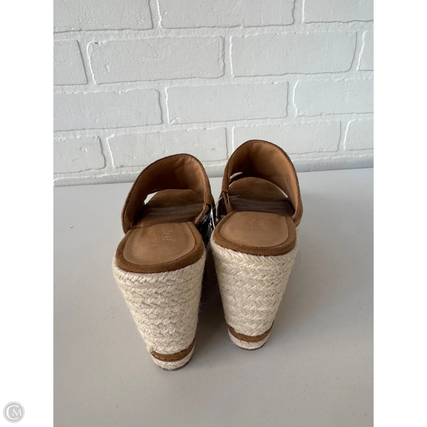 Sandals Heels Wedge By Crown Vintage In Brown, Size: 6