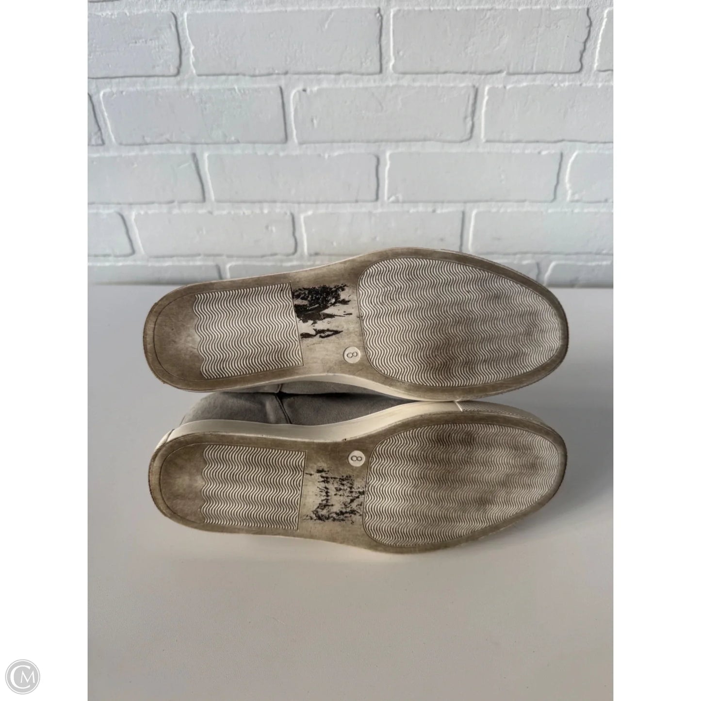 Shoes Heels Wedge By Abound In Grey, Size: 8