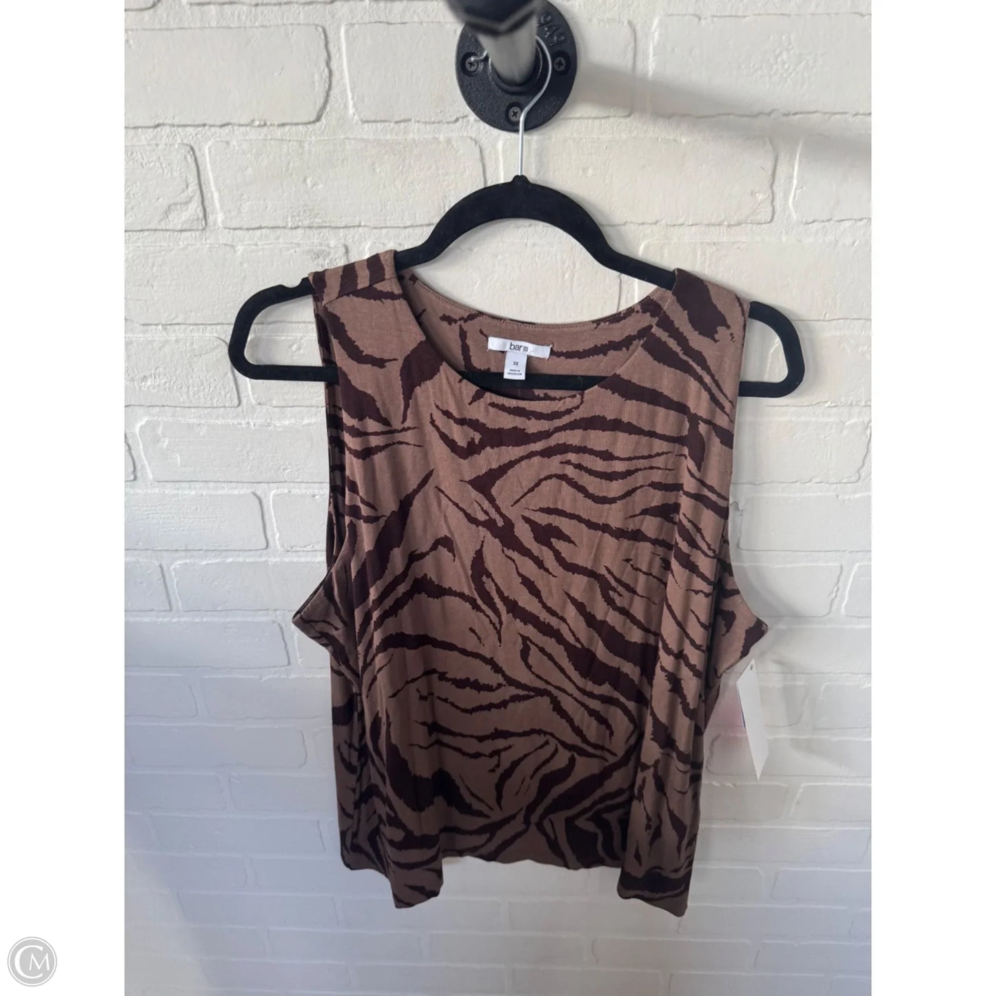 Tank Top By Bar Iii In Brown, Size: 3x