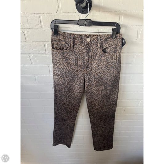Jeans Straight By Frame In Brown, Size: 8