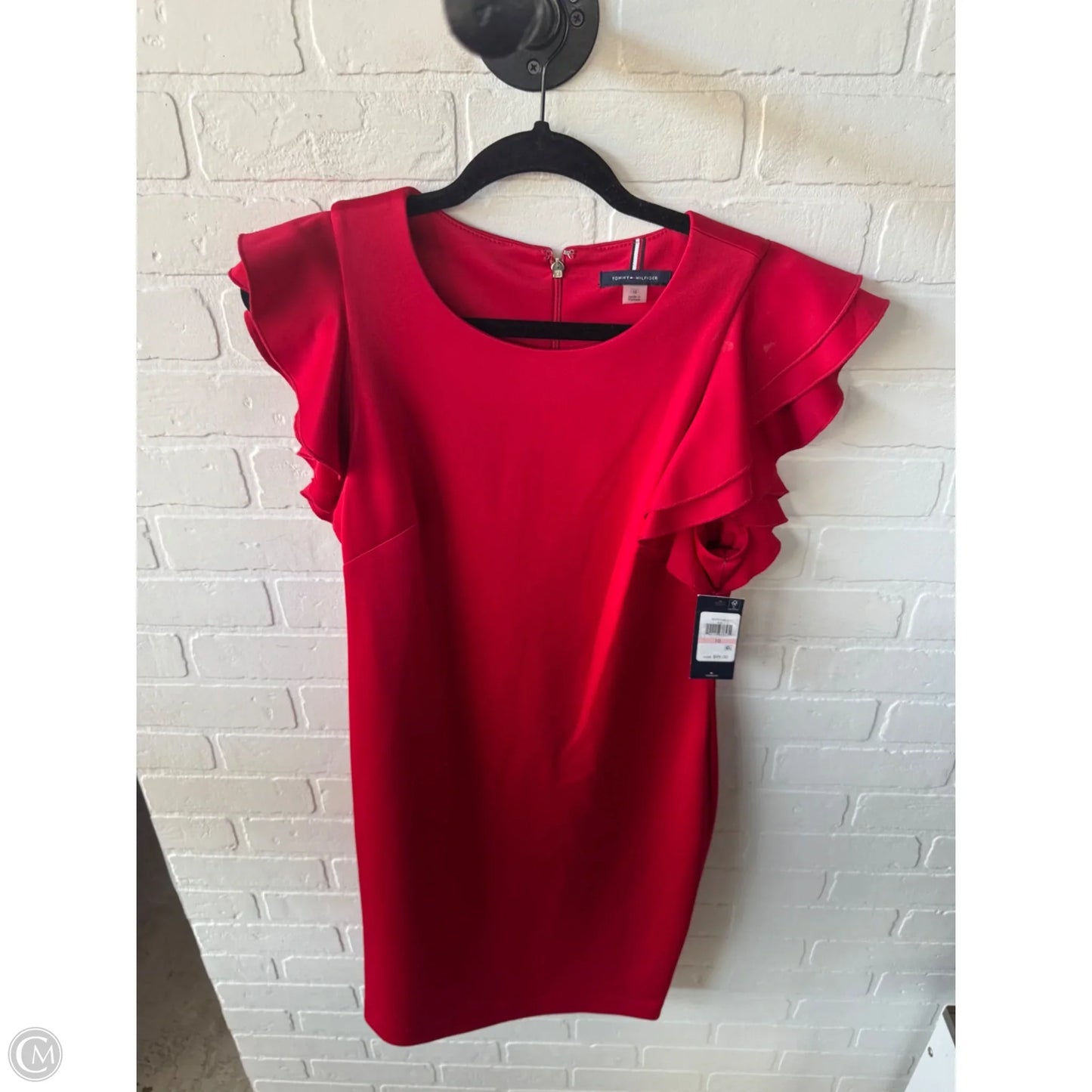 Dress Party Midi By Tommy Hilfiger In Red, Size: M
