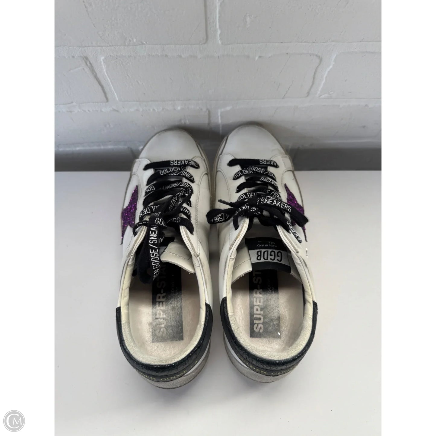 Shoes Luxury Designer By Golden Goose In White, Size: 7.5