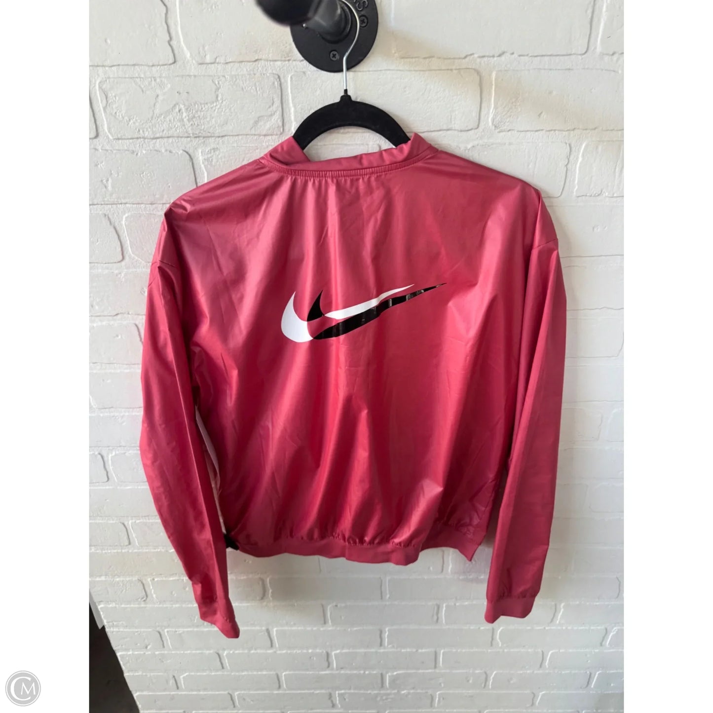 Athletic Jacket By Nike Apparel In Pink, Size: S