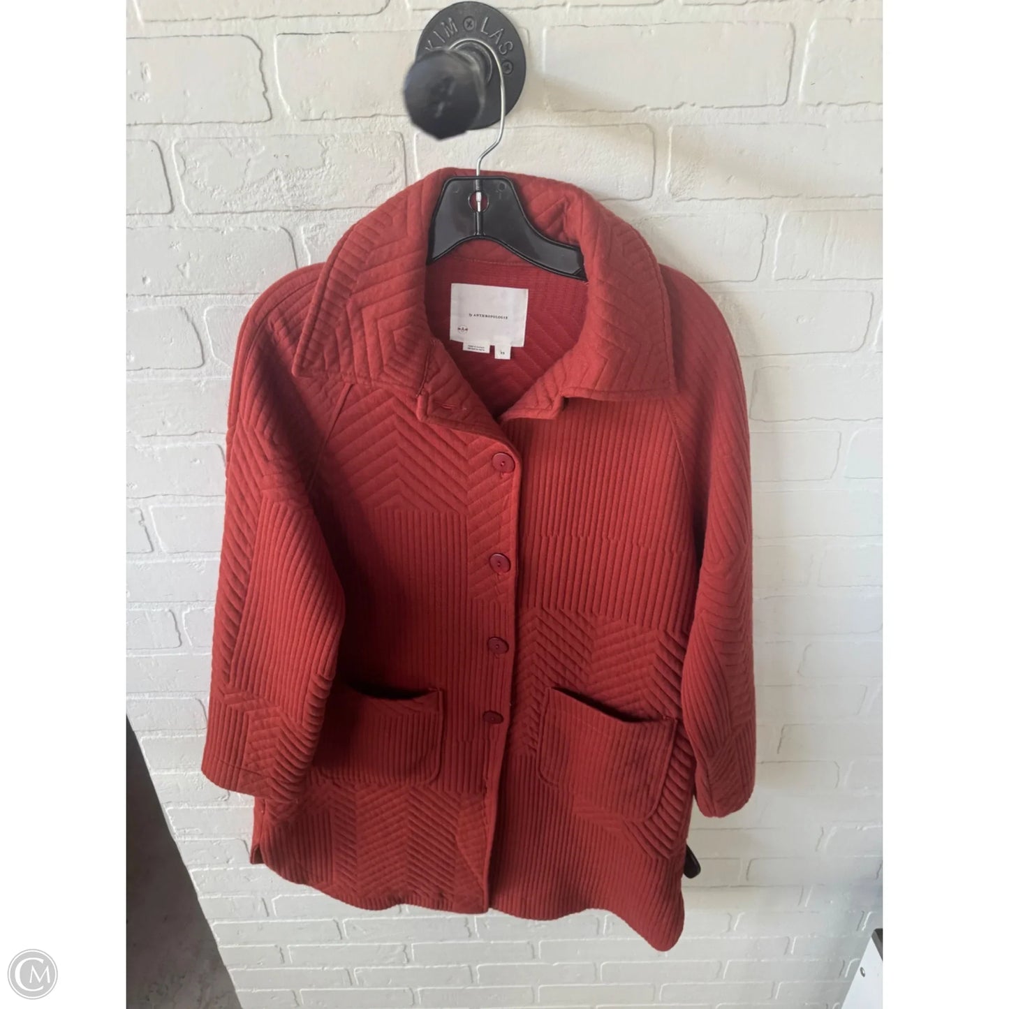 Jacket Other By Anthropologie In Orange, Size: Xs