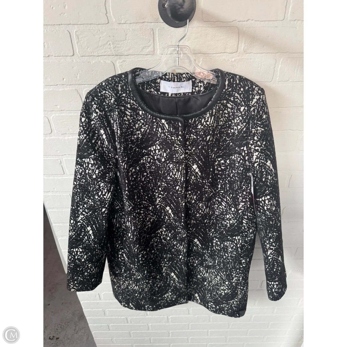 Coat Other By Tahari In Black & Cream, Size: Xl