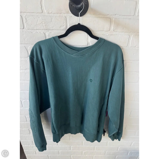 Sweatshirt Crewneck By Champion In Green, Size: M