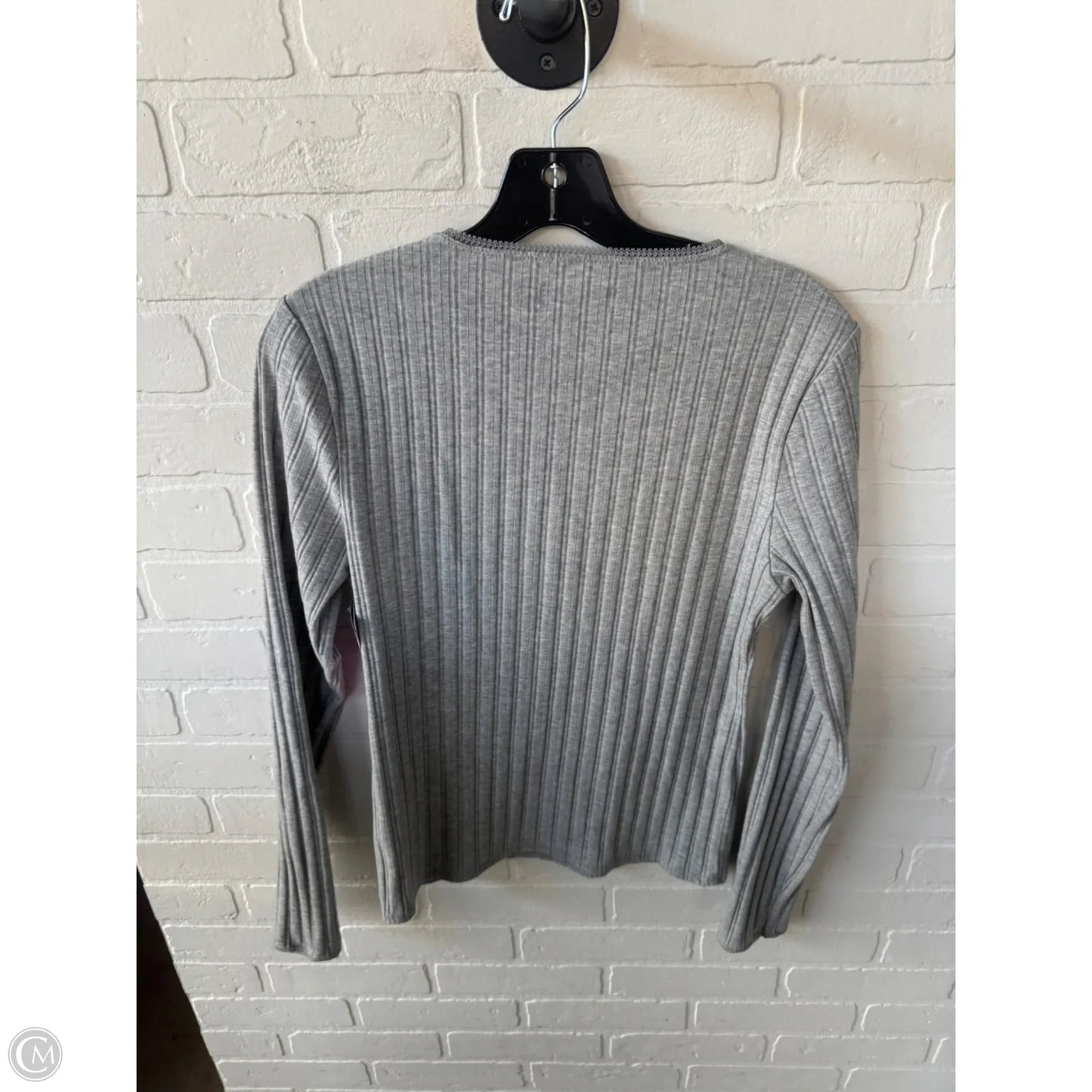 Top Long Sleeve By J. Crew In Grey, Size: L