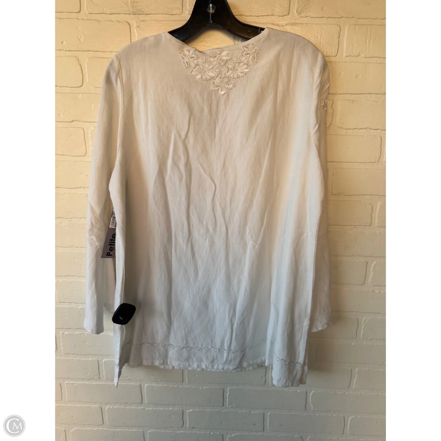 Top Long Sleeve By Soft Surroundings In White, Size: Mp