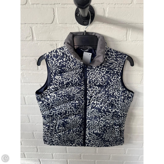 Vest Puffer & Quilted By Lands End In Blue & White, Size: Xs