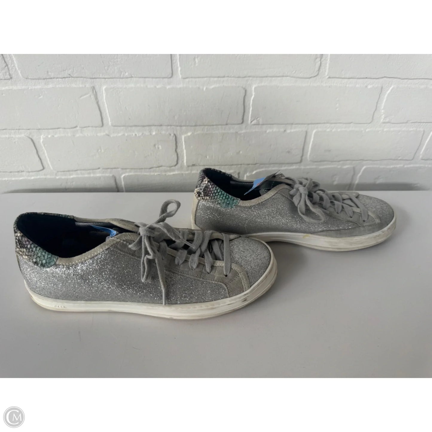 Shoes Sneakers By P448 In Silver, Size: 7.5